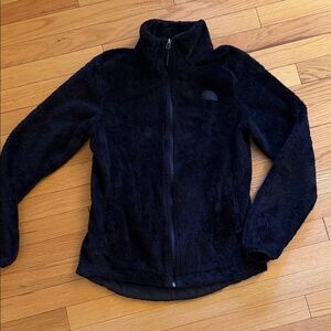 The North Face sz S Black Fleece Zip-Up Jacket